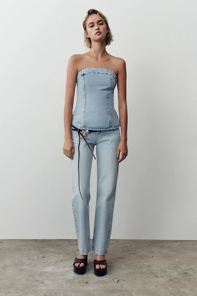 Z1975 DENIM TUBE TOP