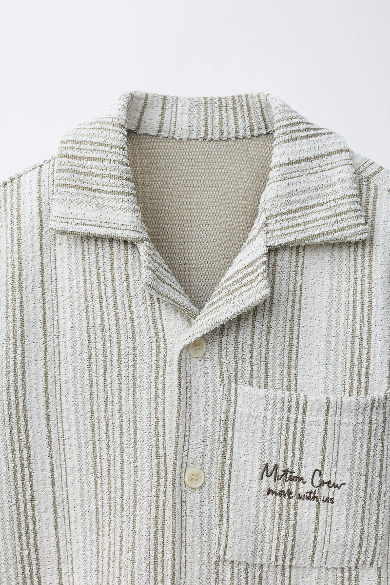 STRIPED KNIT SHIRT