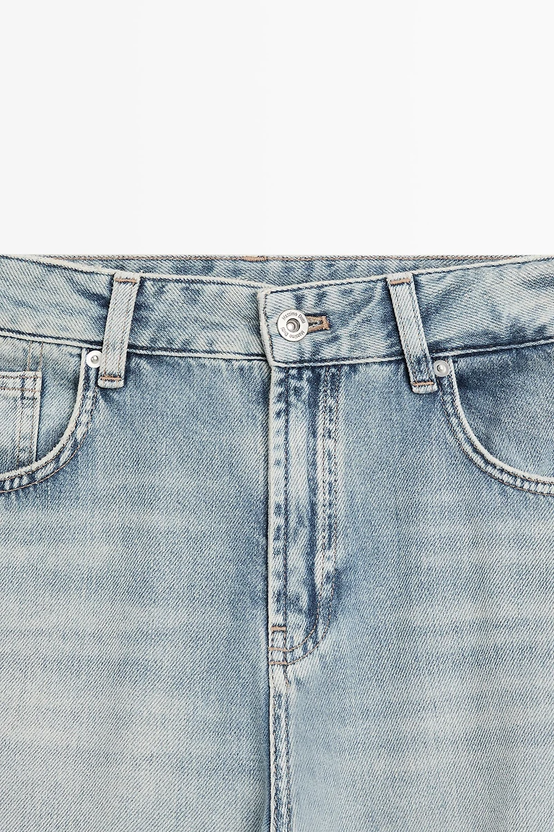 Jean barrel fit taille haute