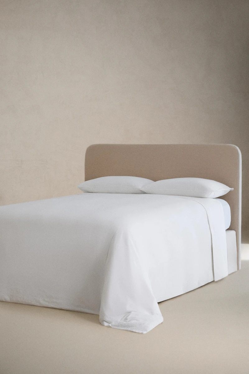 COTTON AND LINEN EMBOSSED FLAT SHEET