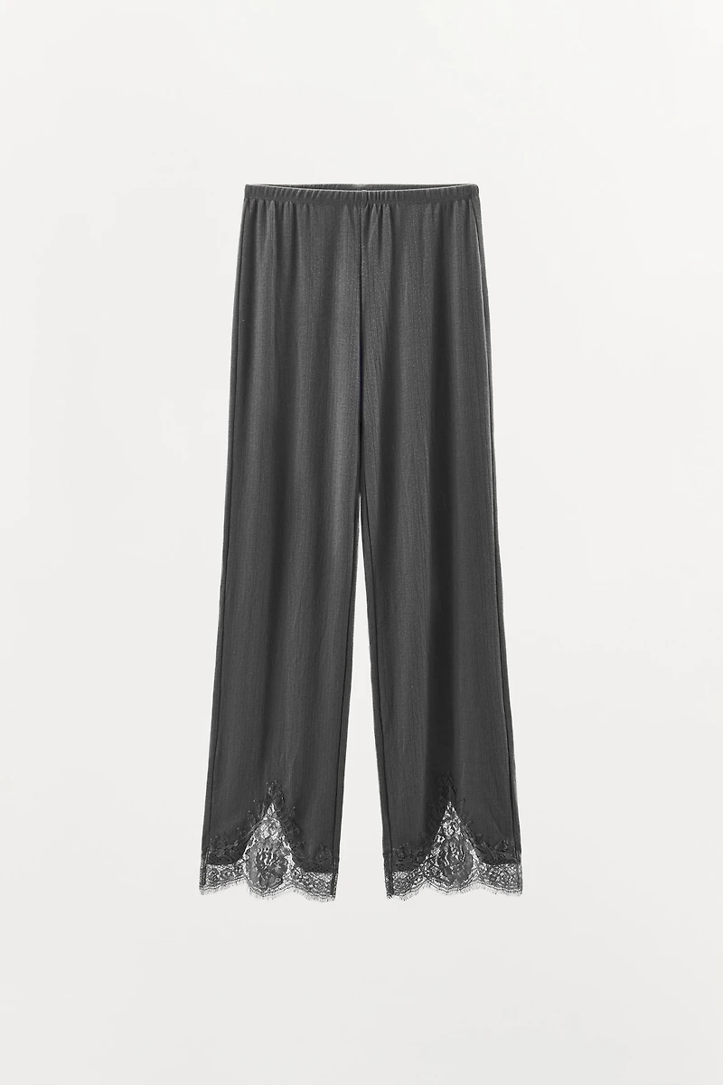 POINTELLE LACE PANTS