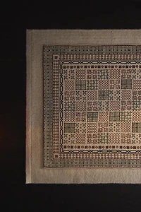 TAPIS EN COTON IMPRIMÉ BLOCK PRINT NOËL