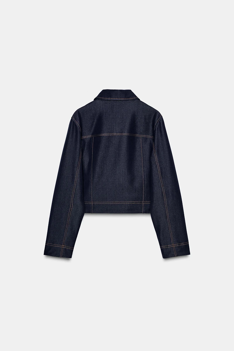 VESTE AVEC SURPIQÛRES À CONTRASTE