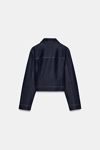 VESTE AVEC SURPIQÛRES À CONTRASTE