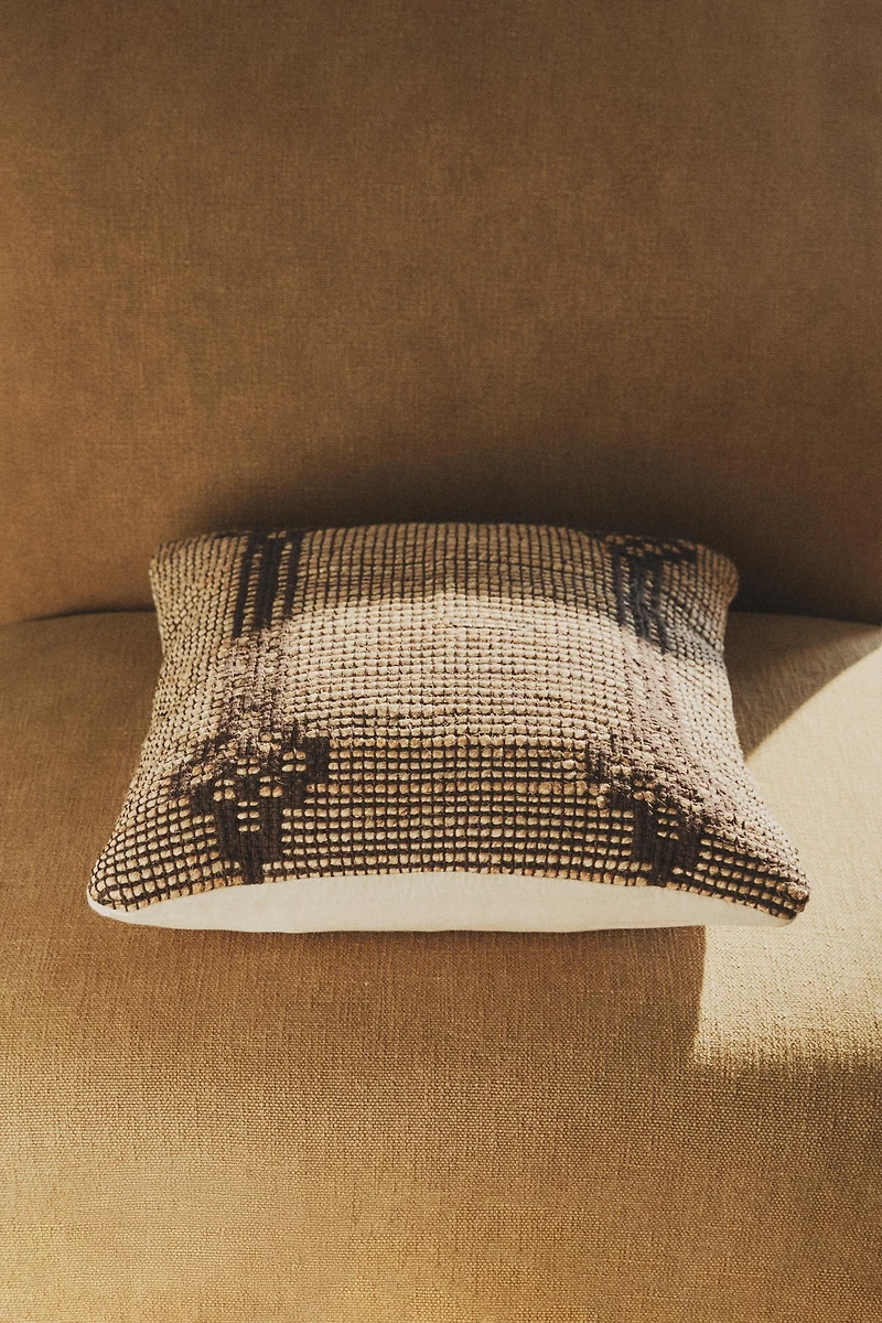 JUTE THROW PILLOW COVER