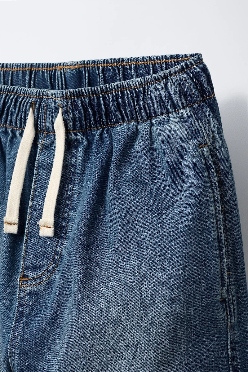PANTALON DENIM JOGGER CARGO