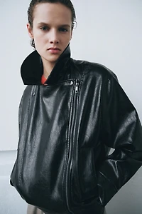 BLOUSON EFFET MATIÈRE SYNTHÉTIQUE ZW COLLECTION
