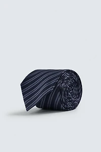 100% SILK STRIPED TIE