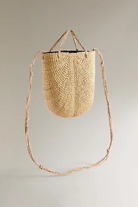 MINI SAC CABAS TRESSÉ NŒUDS