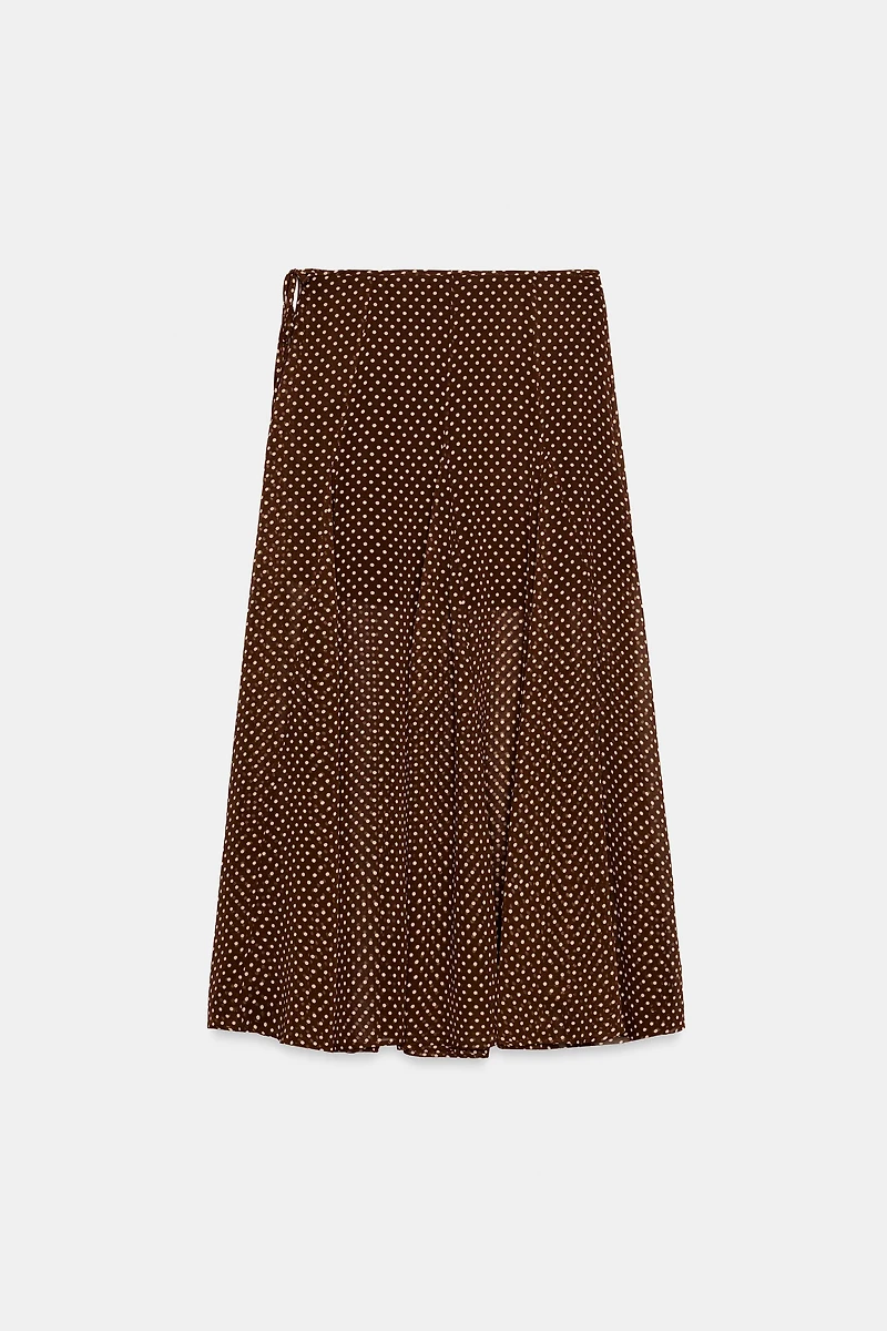 POLKA DOT MIDI SKIRT