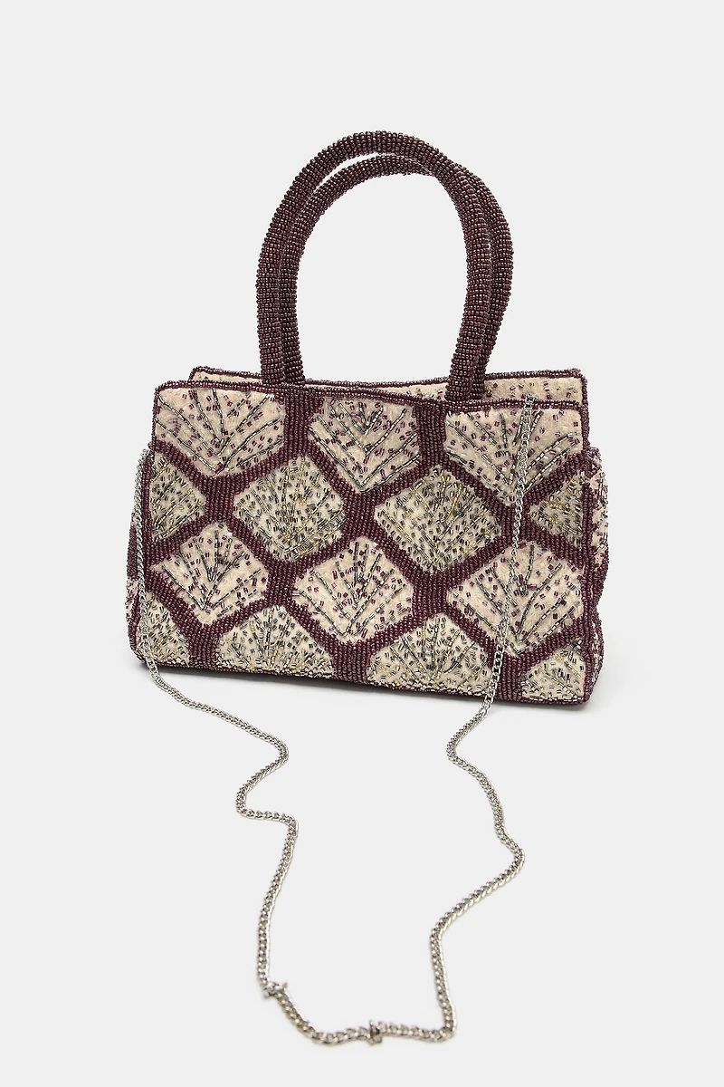 SAC SHOPPER À PAILLETTES ET FANTAISIES