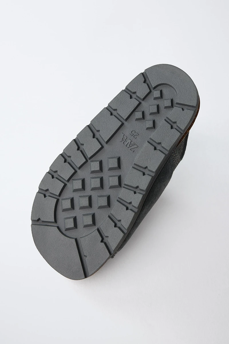 DOUBLE STRAP LEATHER SANDALS