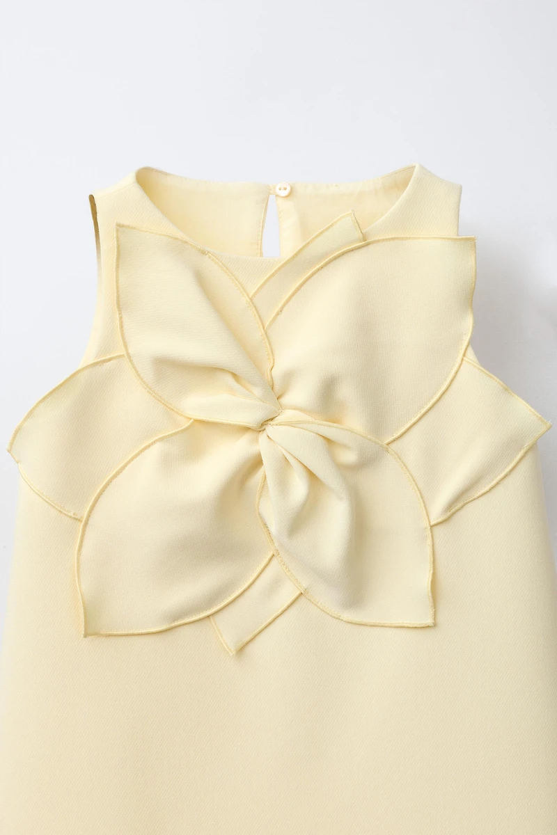 FLOWER APPLIQUÉ DRESS