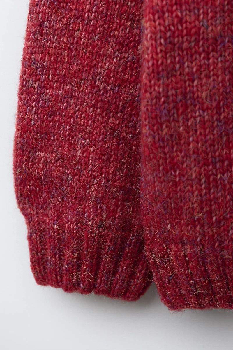 PLAIN WOOL KNIT SWEATER