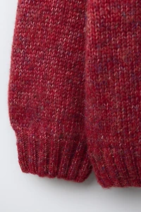 PLAIN WOOL KNIT SWEATER