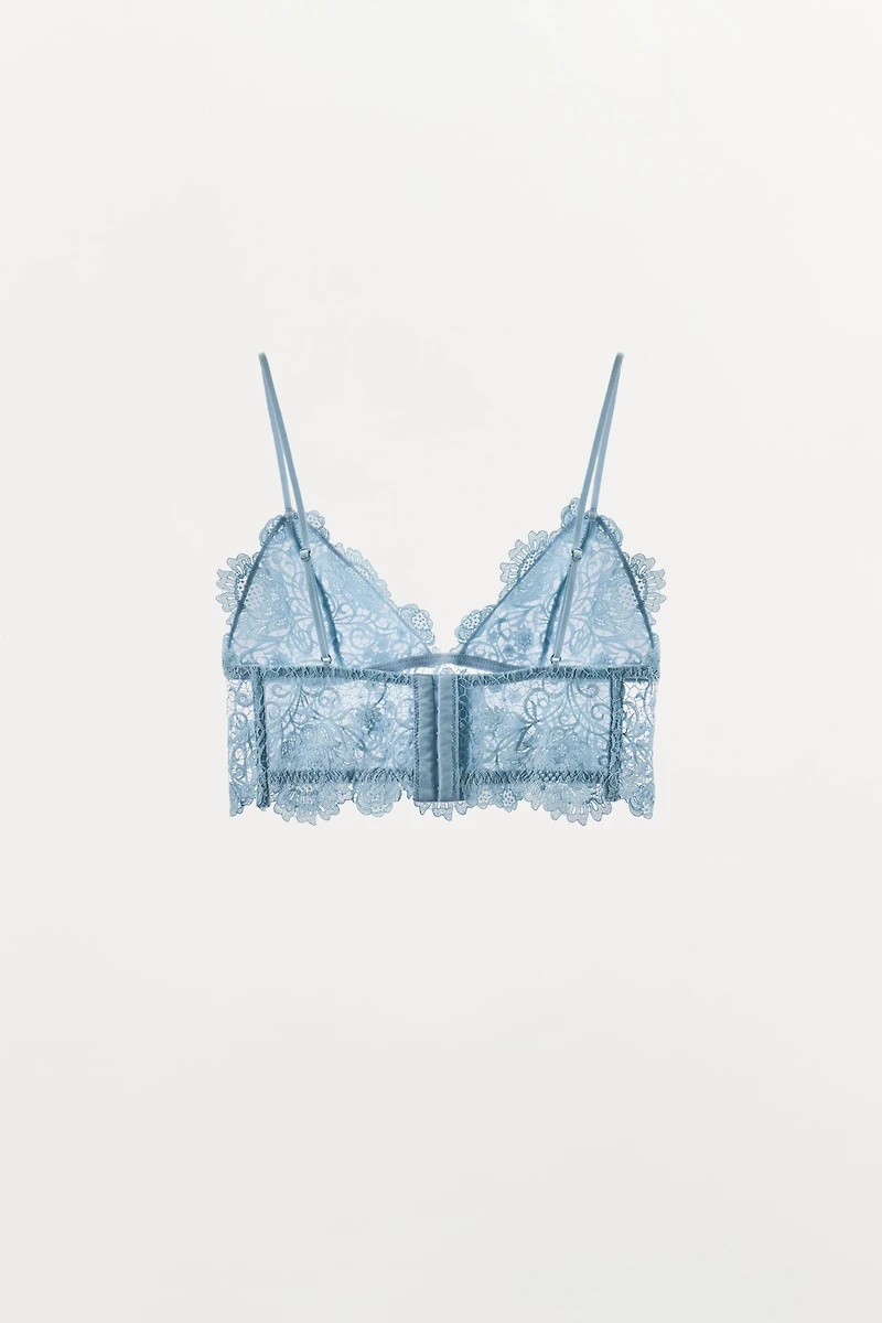 LACE TRIANGLE BRALETTE