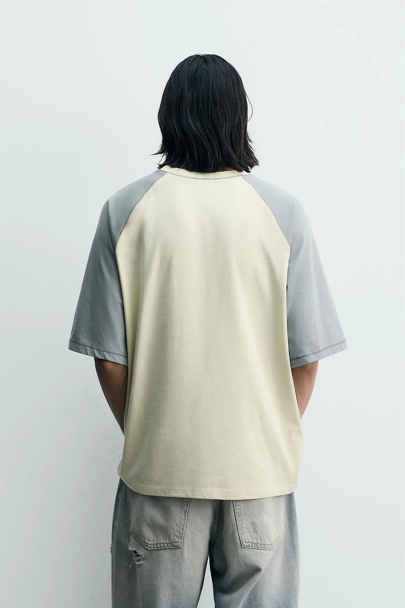 COLOR BLOCK PATCH T-SHIRT