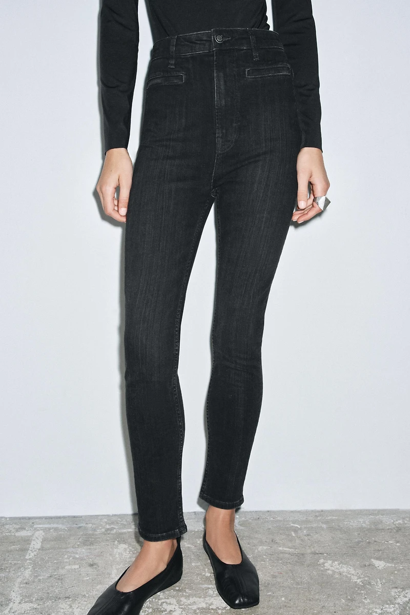 ZW COLLECTION HIGH WAIST SKINNY JEANS