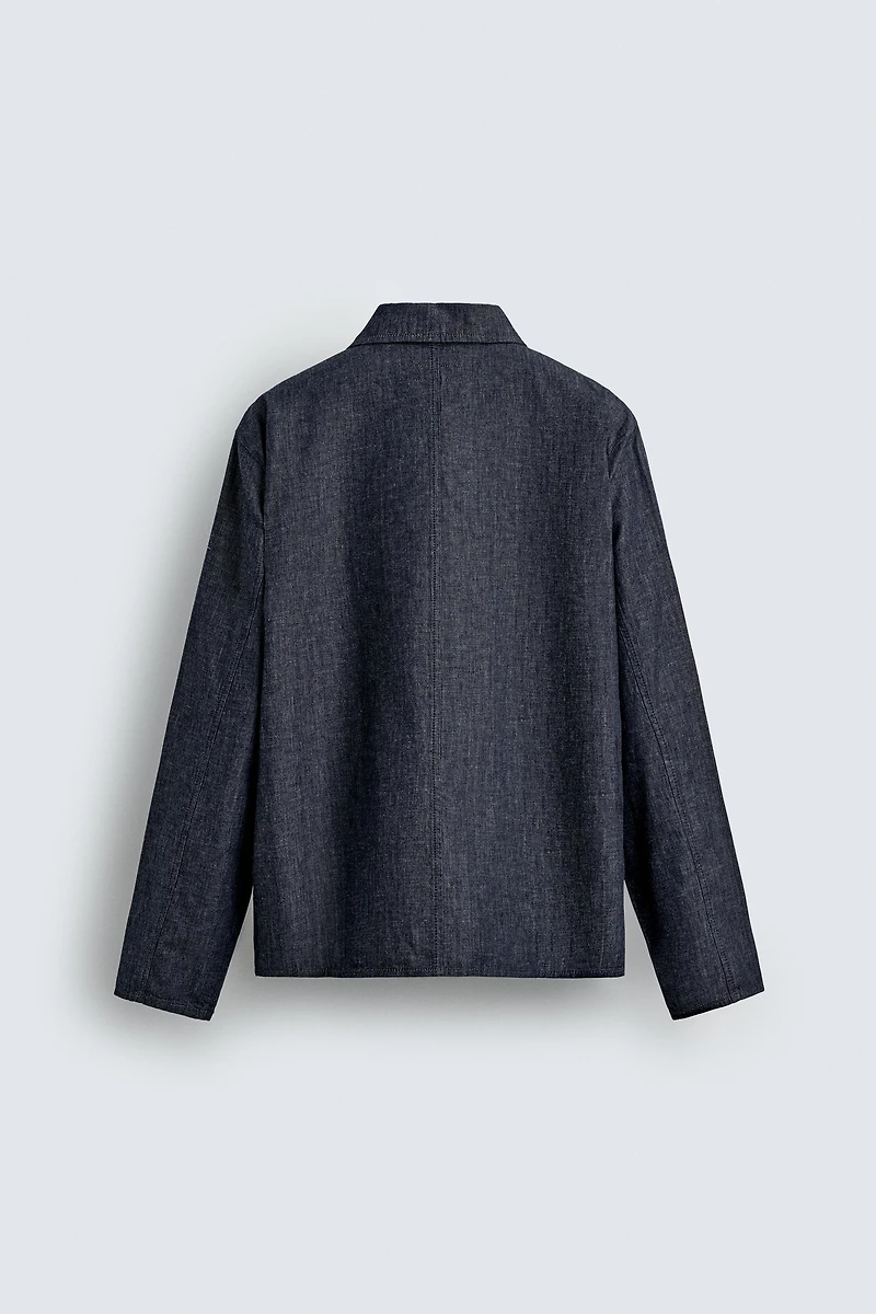 RELAXED FIT DENIM OVERSHIRT