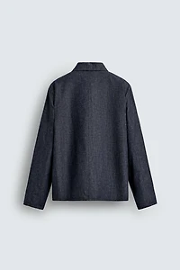 RELAXED FIT DENIM OVERSHIRT