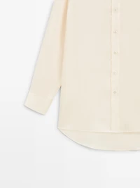 Flowing satin oversize shirt - LIMITED