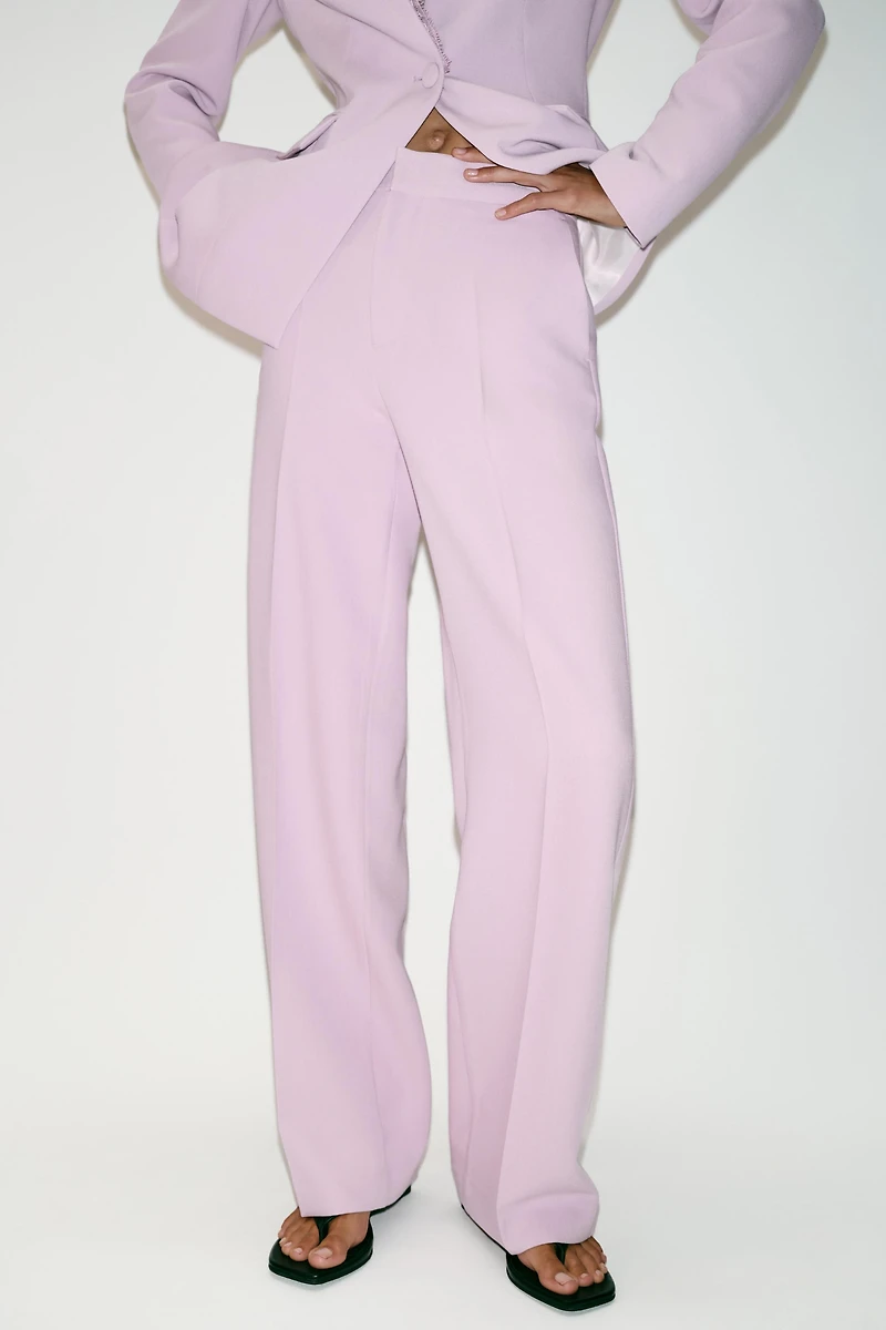 PANTALON DROIT TAILLE HAUTE