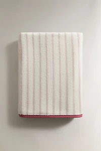 KIDS’ REVERSIBLE STRIPED BATH TOWEL