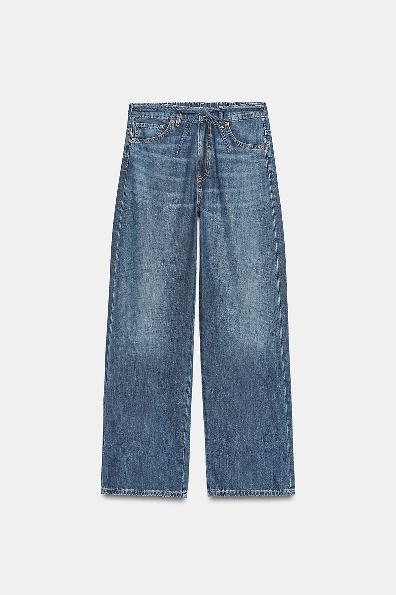 JEAN DENIM TRF RELAXED TAILLE MOYENNE