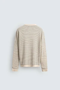 LINEN-COTTON STRIPED JUMPER
