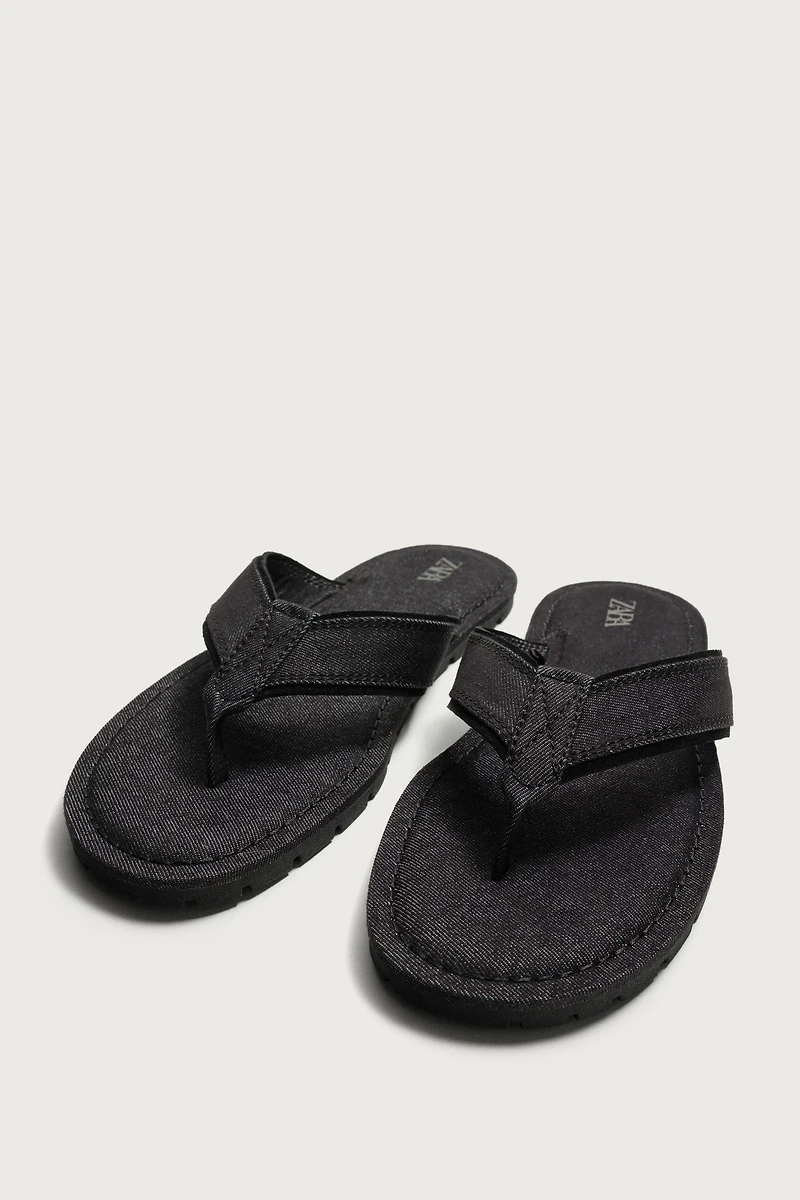 FABRIC STRAP SANDALS