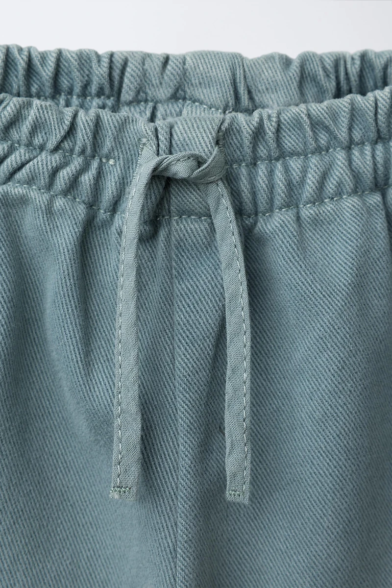 TWILL CULOTTE PANTS
