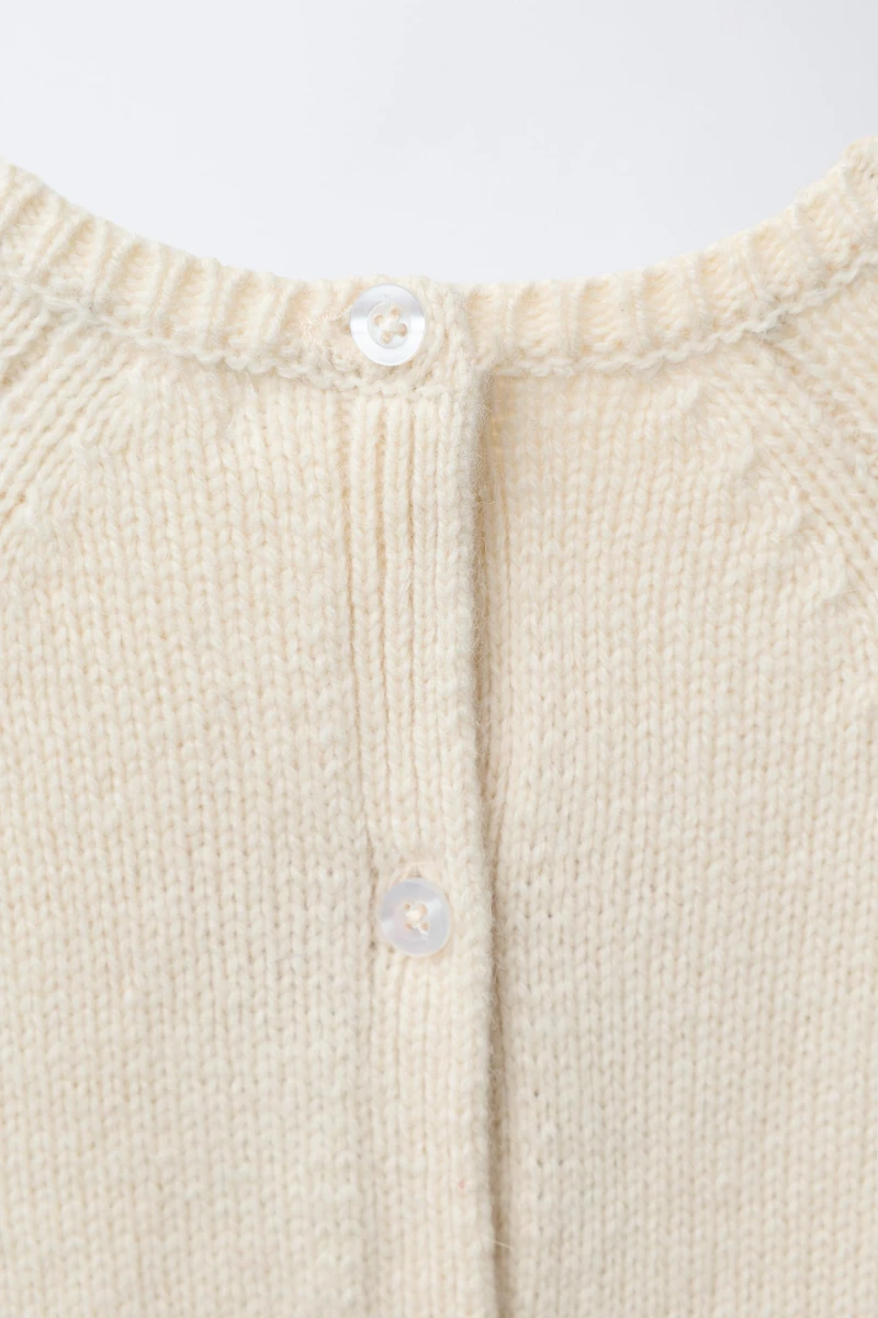 KNIT JUMPSUIT WITH EMBROIDERED MOUSE