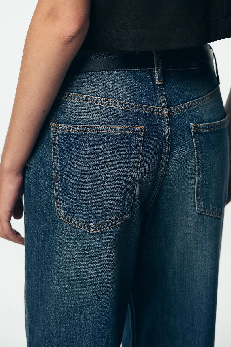 Z1975 HIGH-WAISTED CULOTTE JEANS WITH BELT