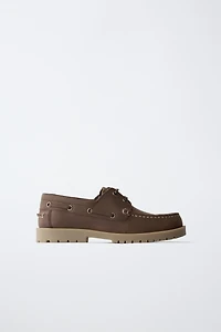 STORIESZ - LEATHER DECK SHOES