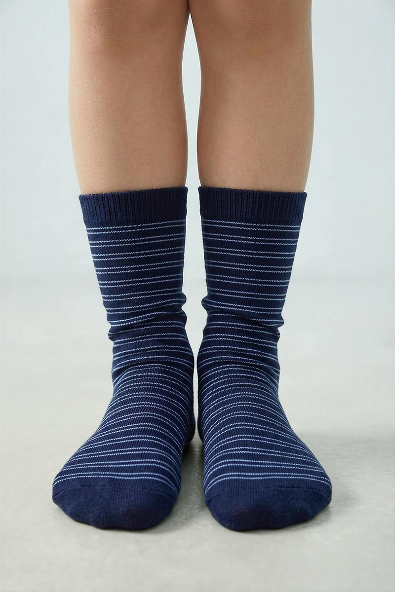 THREE-PACK OF CHERRY PRINT CREW SOCKS