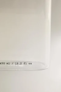 VERRE BROSSE À DENTS BOROSILICATE LETTRES