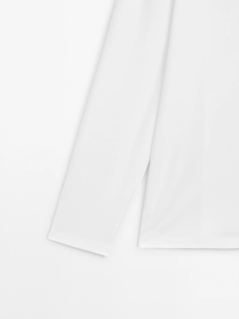 T-shirt manches longues en coton medium weight