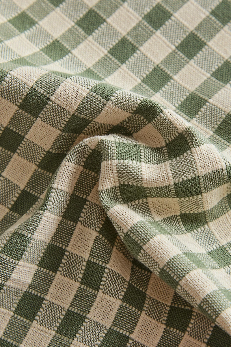 PACK OF CHECK NAPKINS WITH TOPSTITCHING (PACK OF 2)