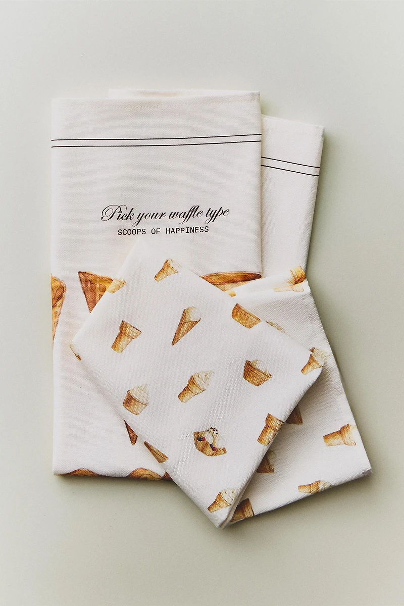 ICE CREAM KITCHEN TOWEL PACK (PACK OF 2)