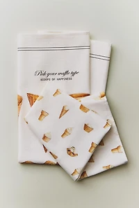 ICE CREAM KITCHEN TOWEL PACK (PACK OF 2)