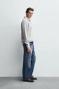 INTERLOCK ZIP POLO SWEATSHIRT