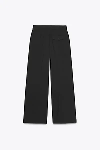 PLEATED WIDE LEG PANTS
