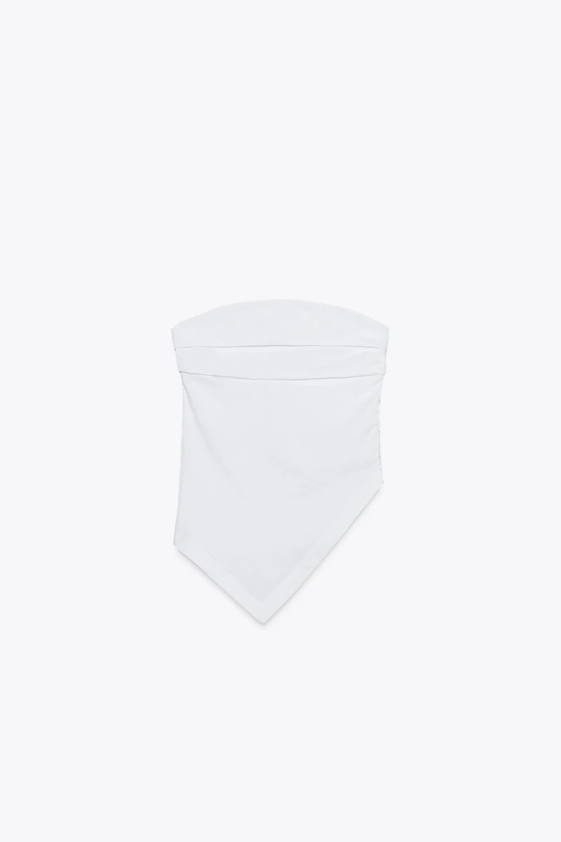 ASYMMETRIC STRAPLESS TOP