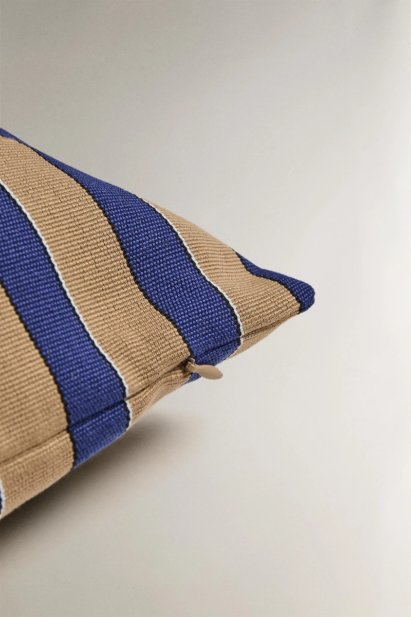 STRIPED THROW PILLOW COVER