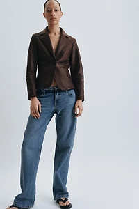 ZW COLLECTION LIMITED EDITION LEATHER TAILORED BLAZER