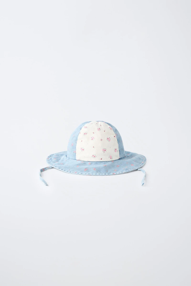 FLORAL PATCHWORK BUCKET HAT