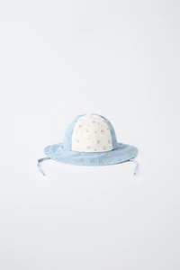 FLORAL PATCHWORK BUCKET HAT