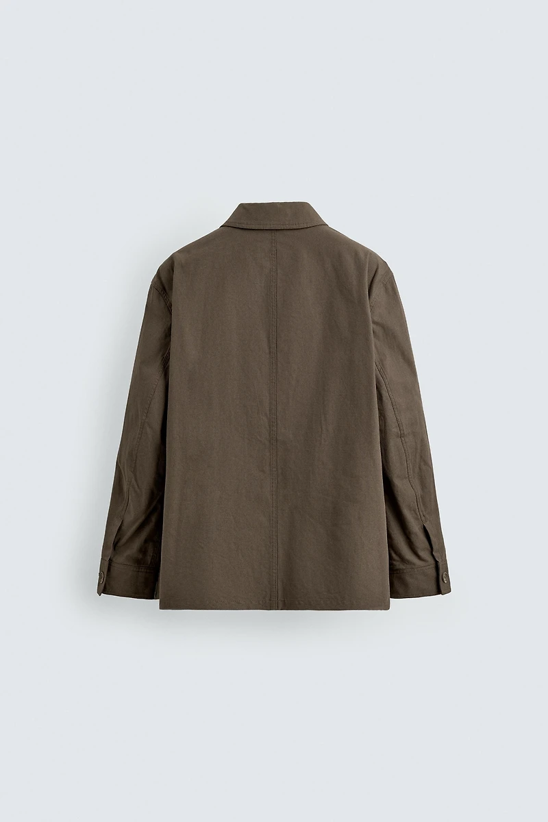 RELAXED FIT COTTON OVERSHIRT