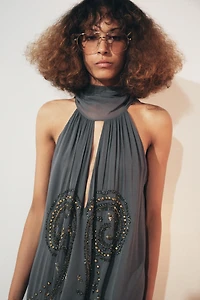 ROBE HALTER BRODÉE ZW COLLECTION