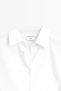 100% cotton shirt with gathered detail - STUDIO